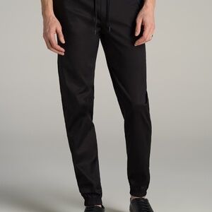 American Tall Stretch Twill Tall Men's Jogger Pants in Black Size MM / Tall / Bl